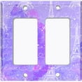 thumbnail image 6 of Metal Light Switch Plate Cover Romantic Paris Eiffel Tower Letter Cloud Purple PRS010, 6 of 13