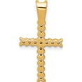 thumbnail image 4 of 14K Yellow & Rhodium And Diamond Latin Cross Pendant (23 X 12) Made In India pm4973-025-ya, 4 of 6