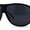 All Black, variant on Mens Classic Sporty Flat Top Mobster Oversize Retro Racer Sunglasses Black Smoke