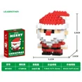 thumbnail image 4 of Juego de bloques de construcción de Reno y Papá Noel para niños, juguete de ladrillos para montar, decoración de mesa, regalo de Navidad, 4 of 5