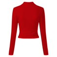 thumbnail image 3 of JJHGVB Fall Sweaters for Women Pull Over Sweaters Womens Lightweight Sweaters for Women Basic Womens Tank Tops Sweater Tops for Women Summer Tops Winter Knit Sweater for Women Red M, 3 of 6