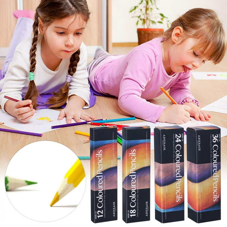 36pcs Vibrant Watercolor Pencils Set - Premium & Professional Artist  Colored Pencil Set Ideal for Drawing, Coloring & Painting - Pre-sharpened  Water
