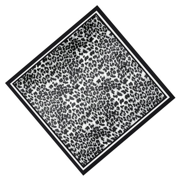 Retro Fashion Leopard Print Women's Neck Scarf Casual Large Square Headscarf