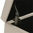 thumbnail image 4 of Atlin Designs Banc de Rangement en Similicuir Crème, 4 of 5