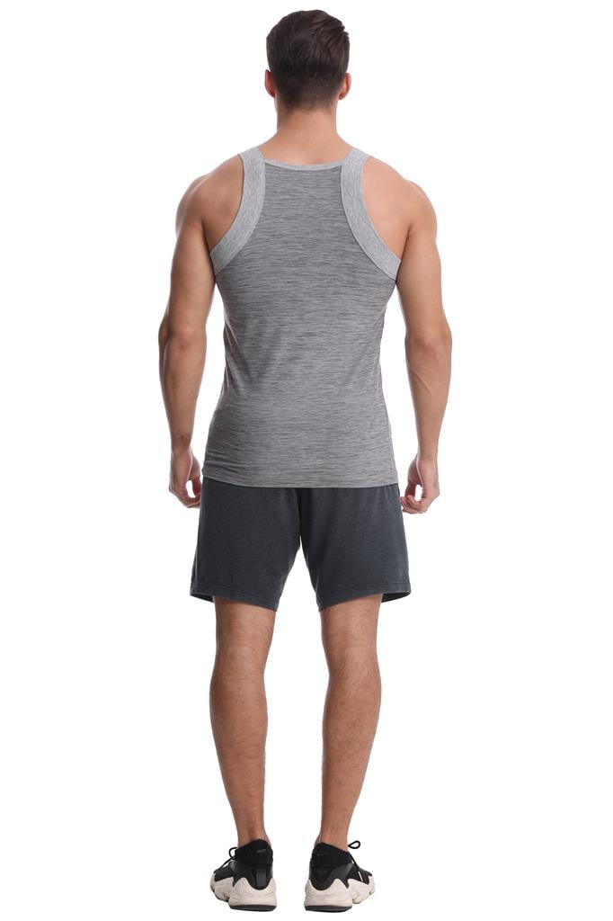 Different Touch Herren-Tanktops – Dry-Fit, Quadratischer Schnitt, 3er-Pack