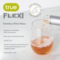 thumbnail image 4 of True Flexi Stemless Wine Glass, Clear Plastic Tumblers, Stemless Flexible Wine Glass, 15 Ounces, Drinkware, Clear, Set of 1, 4 of 5