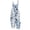 AAB27-Blue, variant on Women Linen Overalls Summer Casual Floral Printed Loose Fit Jumpsuits Boho Dressy Wide Leg Rompers Pants With Pockets Orange 3XL