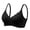 Black, variant on Womens Wireless Bra Comfortable Front Closure Bra for Everyday Push Up Breathable Full Coverage Everyday Bra, One-Handed Use, Underwear 36A