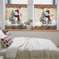 thumbnail image 5 of Snowman Christmas Sheer Curtains 54 Inches Long, Xmas Tree Snowflake Gifts Winter Light Filtering Window Curtains for Living Room/Bedroom, Rod Pocket Voile Sheer Curtain Drapes, 52"W x 54"L, 2 Panels, 5 of 9