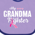 thumbnail image 4 of Inktastic Breast Cancer Awareness My Grandma is a Fighter Boys or Girls Baby Bib, 4 of 4
