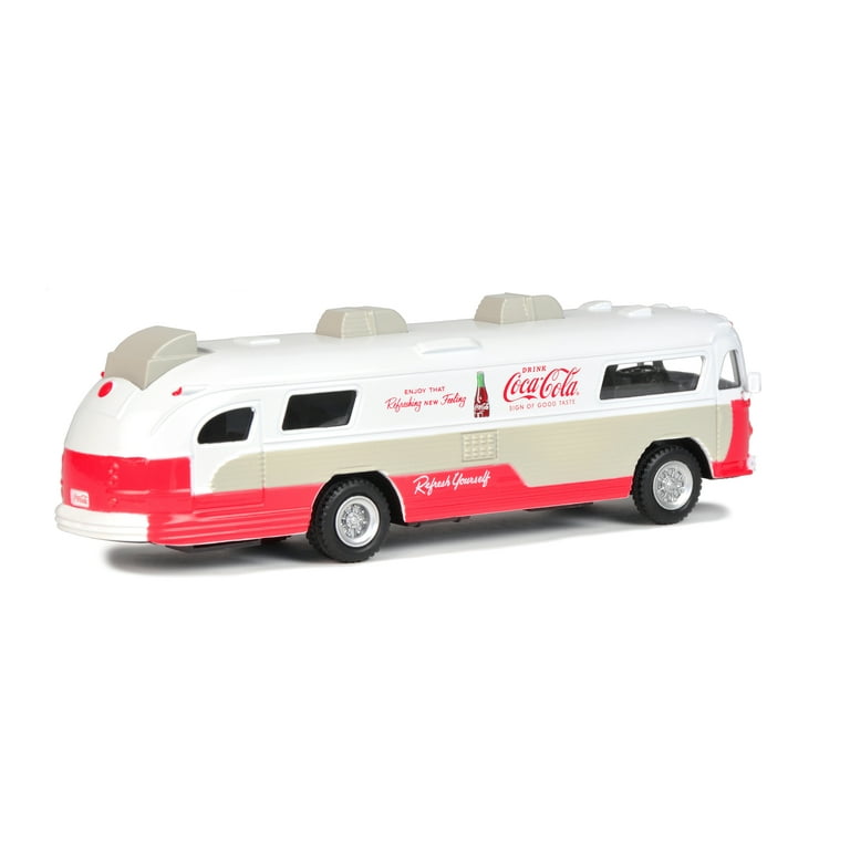 Coca-Cola 1/64 1960 Flexible Starliner Bus Collectible Toy