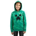 thumbnail image 1 of Minecraft Chandail à Capuchon à Imprimé Graphique Vert pour Garçons Adolescents du Jeu Vidéo Creeper Face - m, 1 of 2