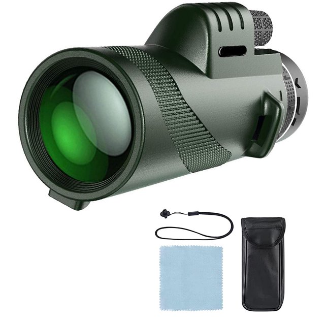 Monocular Mano Zoomable Monstrate 10-12 Tiempos de Aumento Verde