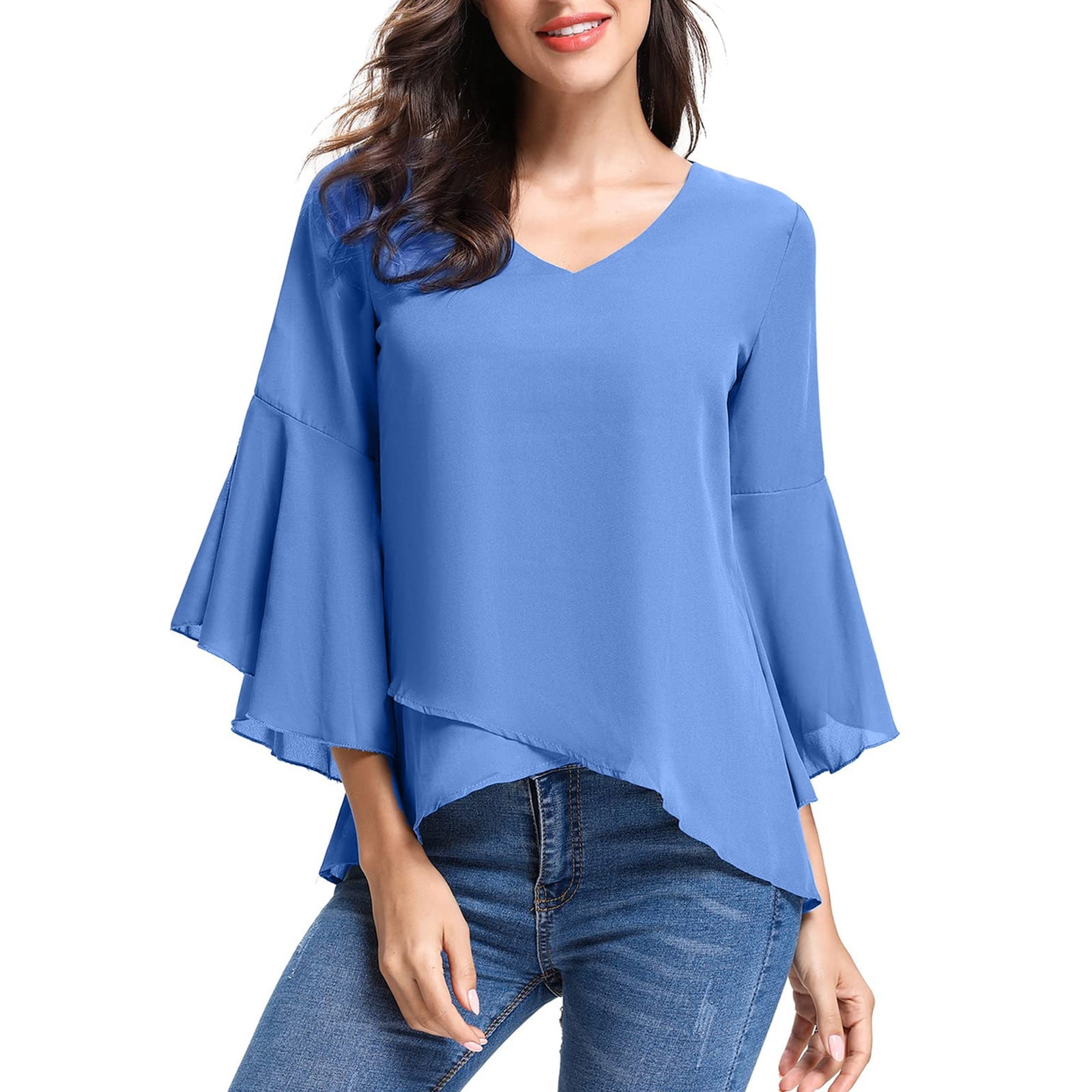 Summer Tops Womens Chiffon Blouse Women 