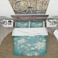 thumbnail image 3 of Designart 'Blue Cherry Blossoms II' Cottage Duvet Cover Set, 3 of 4