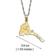 thumbnail image 4 of 2026 Eritrea Map With City Name Pendant Necklaces Women Girls Silver Color/gold Color Jewelry African Map Of Eritrean 253821--XG417, 4 of 5