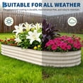 thumbnail image 3 of Gaderth Galvanized Raised Garden Bed Kit,2PCS Outdoor Planter Box,Metal Large Garden Bed With Easy Assembly For Vegetables Fruits Flower Herb, 3 of 8
