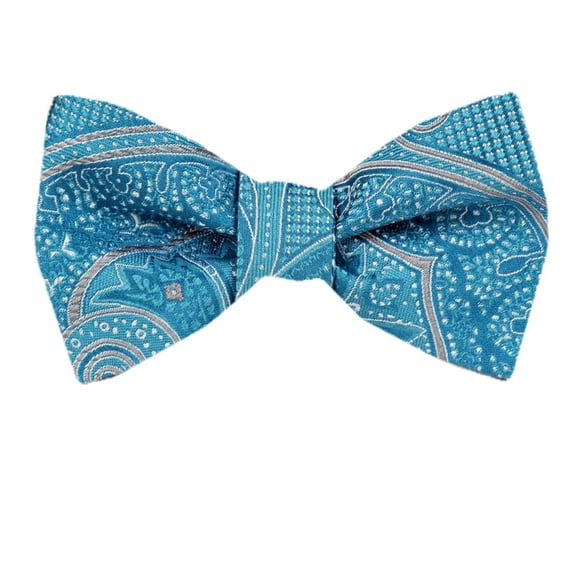 Mens Silk Pattern Dot Paisley Designer Self Tie Bow Tie