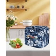 thumbnail image 5 of Navy Blue Spring Floral Stand Mixer Dust Cover with Storage Pocket & Handles,Summer Flowers Watercolor Botanical Fits All Tilt Head & Bowl Lift Kitchen Appliance Cover Accessories,4.5-5 Quart, 5 of 6