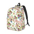 thumbnail image 2 of Daiia Birds And Flowers Vintage Canvas Backpack for Men and Women ,Hiking Backpack,Travel Laptop Bag for School,Large Capacity Backpack, 2 of 8