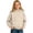 Beige, variant on Girls Leopard Print Hoodie, Tonal Cheetah Pullover, Soft Comfy, Khaki1, Size 8-9 Years