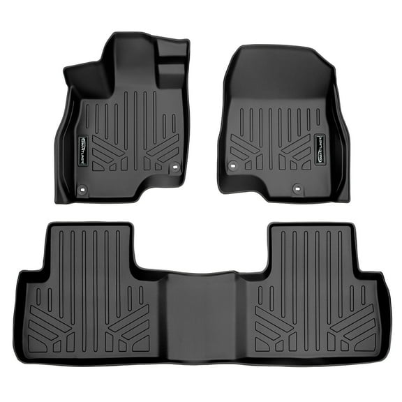 SMARTLINER Custom Fit Floor Mats 2 Row Liner Set Black Compatible With 2019-2021 Acura RDX All Models