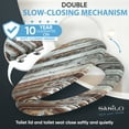 thumbnail image 3 of Sanilo Soft Close Toilet Seat ELONGATED, Quiet and Slow Close Lid and Seat, Strong Bumpers and Hinges, Antique, 3 of 8