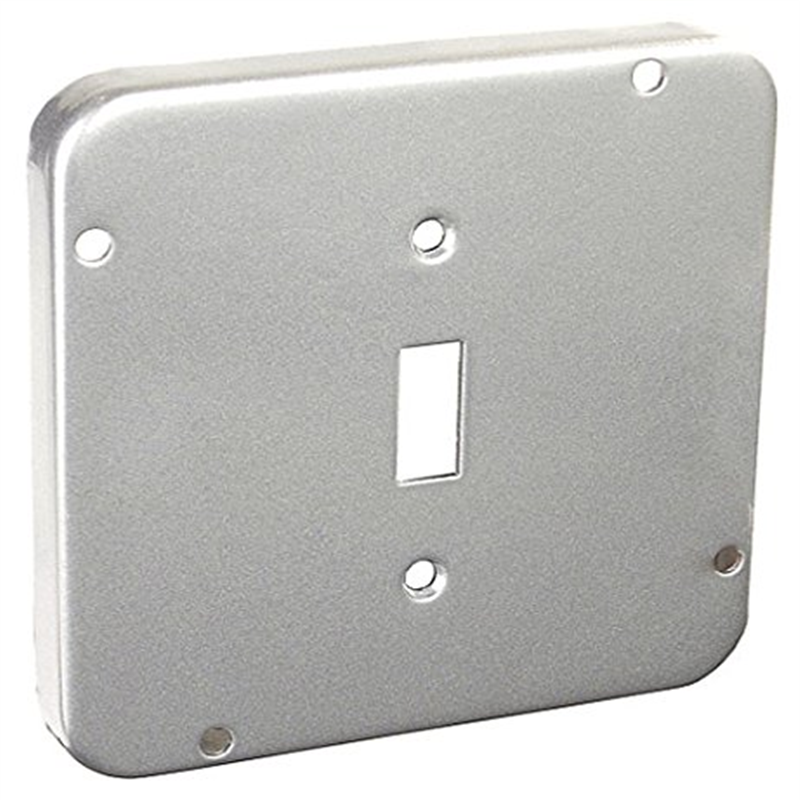 411/16 Inch Square 1/2 Inch Raised Toggle Switch Industrial Surface Cover