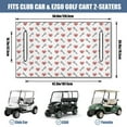 thumbnail image 3 of Valentine's Day Romance Golf Cart Seat Cover 51"x31" Microfiber Towel Blanket for Front Bench Fits Many Brands, 3 of 8