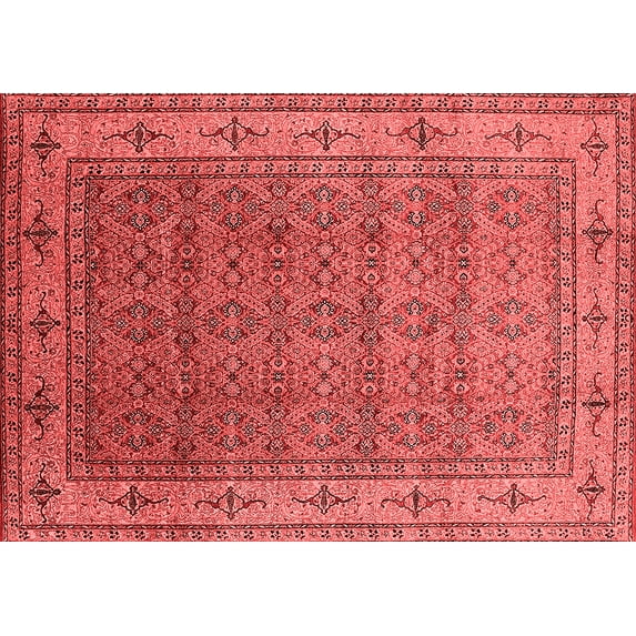 Ahgly Company Indoor Rectangle Oriental Red Industrial Area Rugs, 8' x 12'
