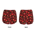 thumbnail image 4 of Disketp Tomatoes And Chili Print Women's Shorts Workout Shorts for Athletic Gym Running Shorts with Phone Pockets Small, 4 of 8