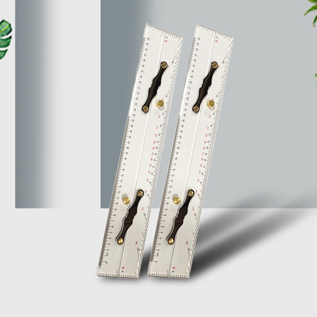 BQBQERT Professional Parallel Ruler For Marine Navigation 450mm/17.72Inch Architect Drafting Ruler With Clearly Scale