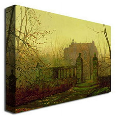 Trademark Fine Art "Autumn Morning" Canvas Art by John Atkinson Grimshaw