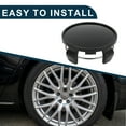 thumbnail image 6 of Unique Bargains Car Wheel Center Hub Cap Rim Cover Hub Caps 62mm 2.44" OD Snap-in Plastic for Most Cars Silver Tone Black, 6 of 6