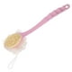 thumbnail image 2 of Advancent Cepillo de ducha Mango largo Esponja Pelota de baño Cerdas suaves Masaje Exfoliante Espalda Scrubber, Rosa Type2 NO2 Advancent HA004088-03, 2 of 6