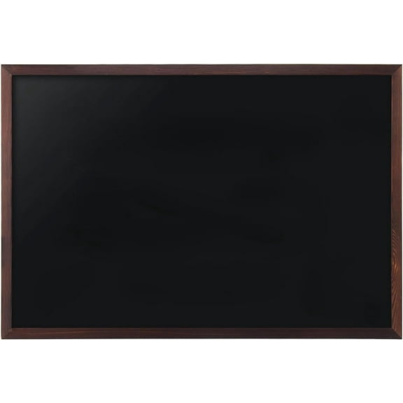 Magnetic Blackboard, 36 x 24 Inch Wood Frame Blackboard,Hanging Blackboard for School, Office, Home