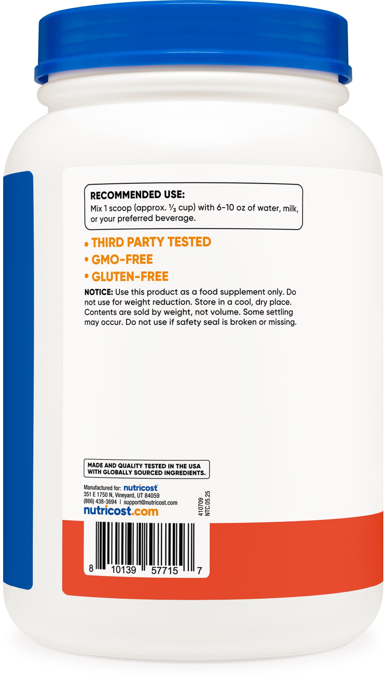 Nutricost Whey Protein Isolate (2 LB) Strawberry Banana Flavored - GMO-Free, Gluten-Free