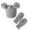 Grey, variant on Winter Mittens Gloves Beanie Hat Set for 0-3 Years Baby Toddler Children, Thick Warm Pompom Acrylic Fiber Thermal Set for Boys Girls