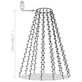 thumbnail image 3 of vidaXL Christmas Tree Net Lights with 210 LEDs Warm White 82.7", 3 of 6