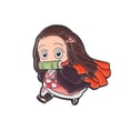 thumbnail image 1 of Demon Slayer Animation Game Peripheral Toys Tanjirou Nezuko Metal Brooch Badge Q-Version Decorations Anime Action Collection, 1 of 1
