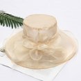 thumbnail image 4 of Chapeau de Protection Solaire Exquise pour Dames de Fil de Conception Florale Pliable pour Voyage, 4 of 10