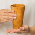thumbnail image 2 of Teak Wood Drinking Cup 4-Pack, 2 of 5