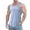 Blue, variant on Krdevn Men Spring Summer Casual Beach O Neck Solid Sleeveless Tank Tops Blouse,Tank Tops Men,XXL