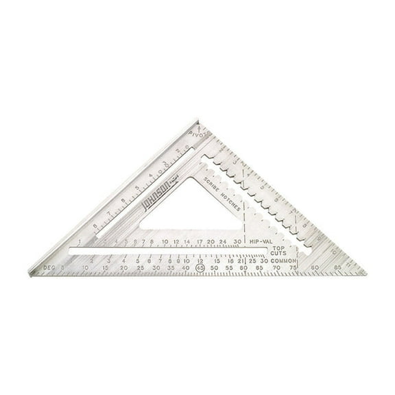 Johnson 12 in. L Aluminum Rafter Square