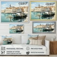 thumbnail image 4 of Designart "Timeless Port In Southern Italy I" Italy Floater Framed Canvas Wall Art, 4 of 5