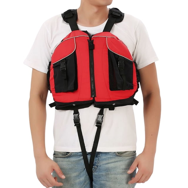 Greeniant Chalecos flexibles con hebilla cómodos suministros de emergencia impermeables accesorios de navegación para adultos pesca al aire Chalecos y chalecos Rojo Greeniant OD021357-03