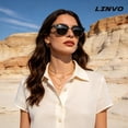 thumbnail image 4 of LINVO Classic Retro Polarized Sunglasses for Men Women Fishing Driving Hiking-2 Pairs, 4 of 10