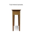 thumbnail image 4 of Leick Furniture Table d'Appoint Étroite en Bois à Tiroir pour Bac, Fini Brun Candleglow, 4 of 7