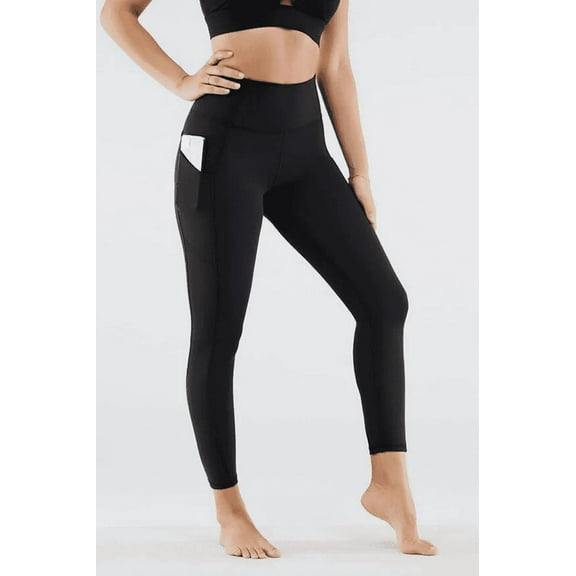 Fabletics Women's Oasis Pureluxe Legging With Pockets, Black, Small