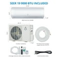 thumbnail image 7 of 9000 BTU Wifi Enabled Mini Split Air Conditioner & Heater with Inverter, 19 SEER2 Energy Saving 115V, 7 of 7